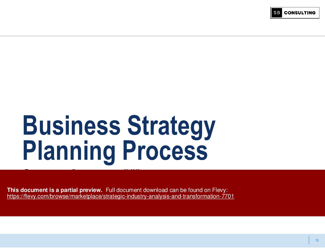 Strategic Industry Analysis and Transformation (149-slide PPT PowerPoint presentation (PPTX)) Preview Image