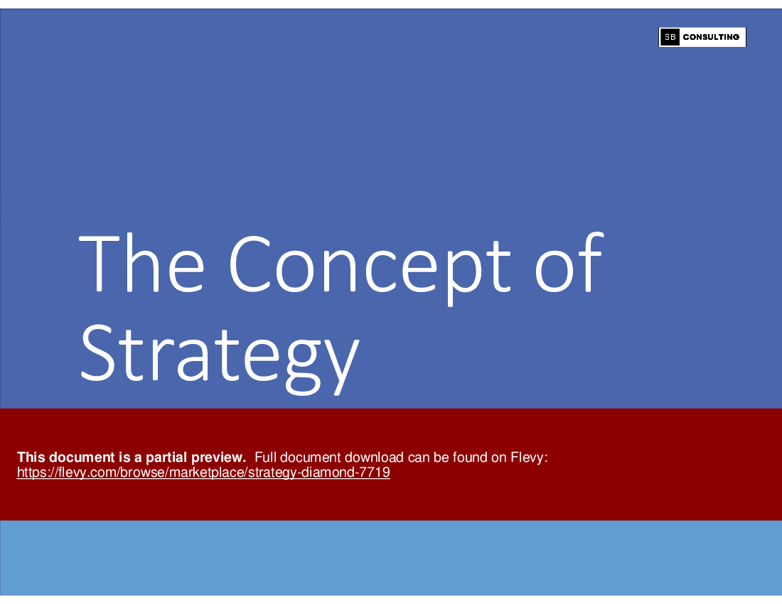 Strategy Diamond (203-slide PPT PowerPoint presentation (PPTX)) Preview Image