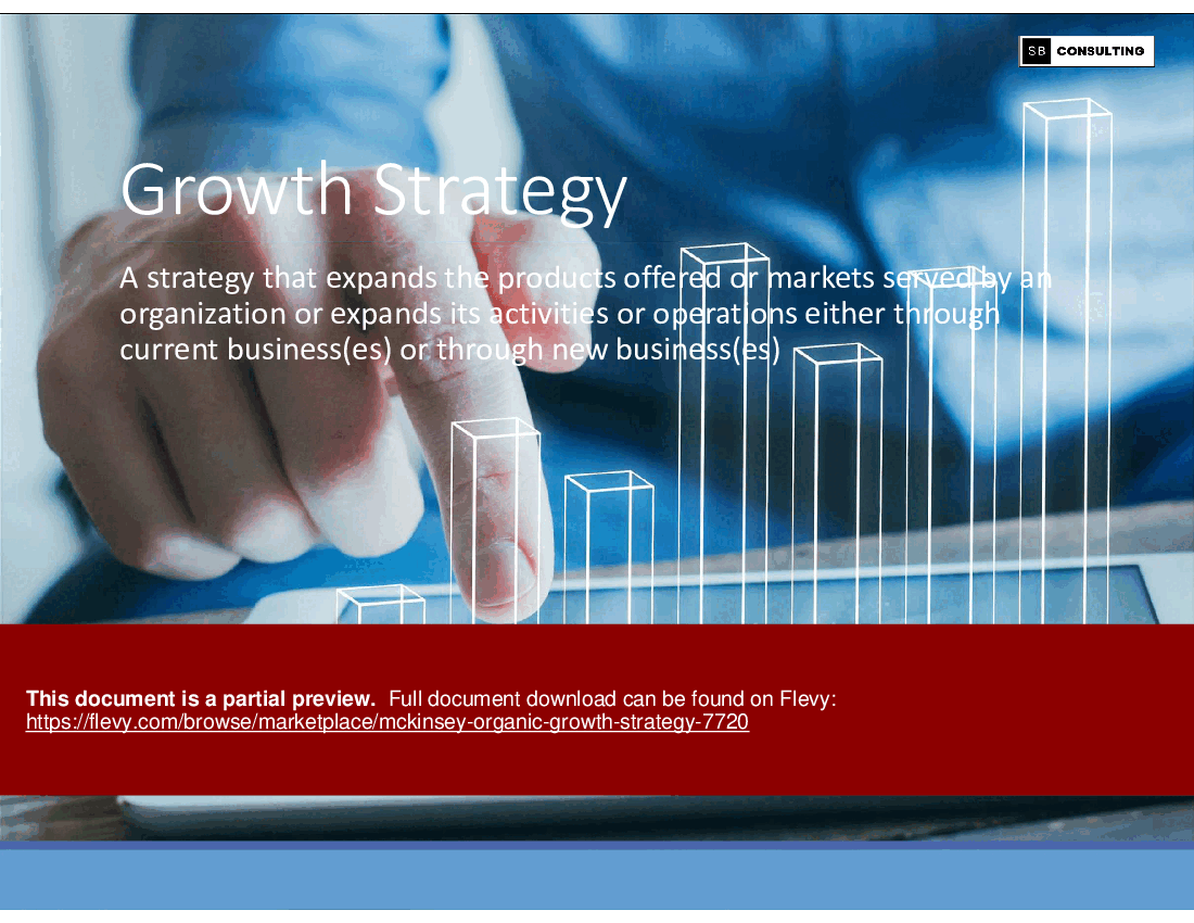 McKinsey Organic Growth Strategy (91-slide PPT PowerPoint presentation (PPTX)) Preview Image