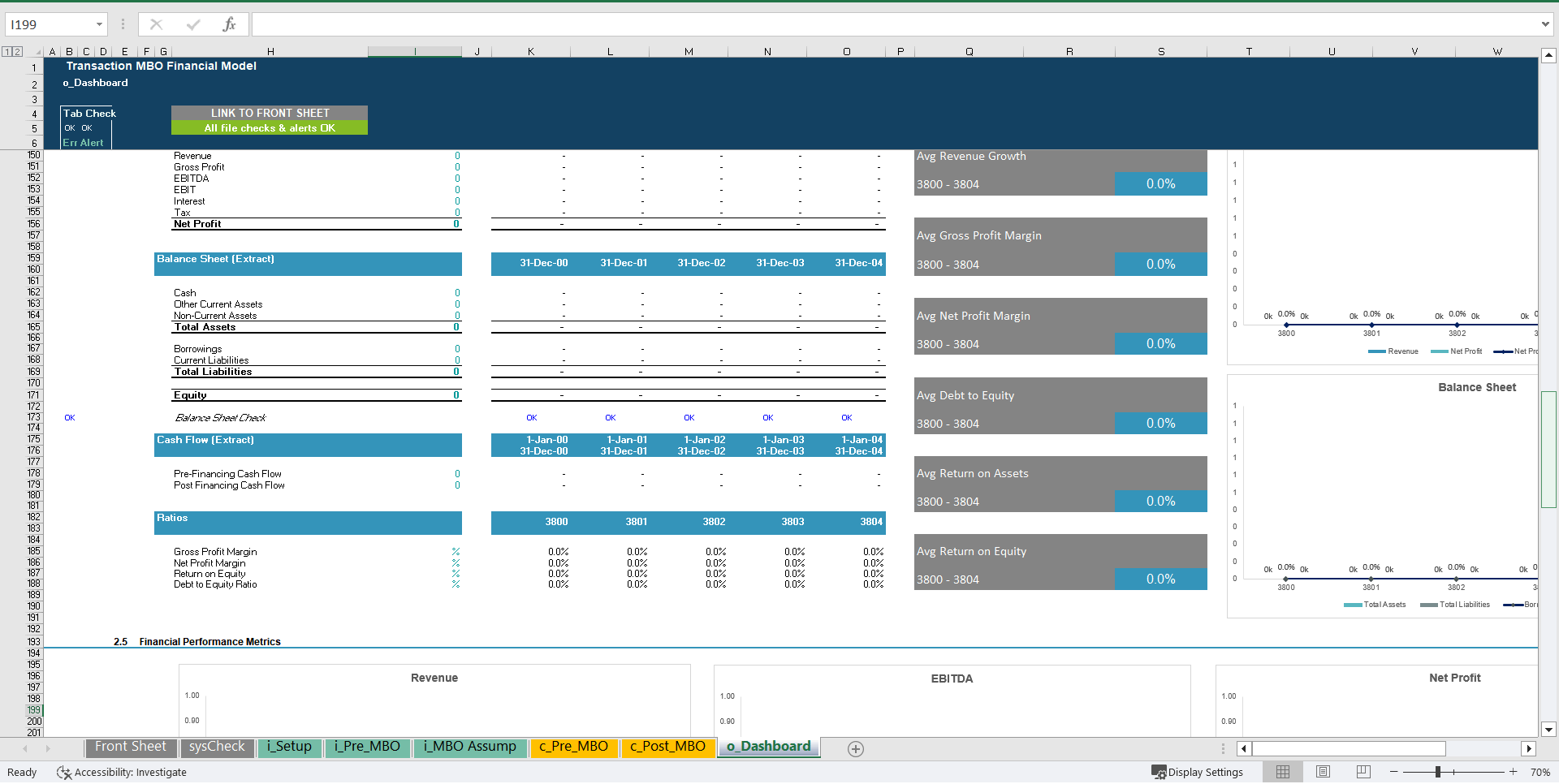 Management Buyout (MBO) Financial Projection Model (Excel template (XLSX)) Preview Image
