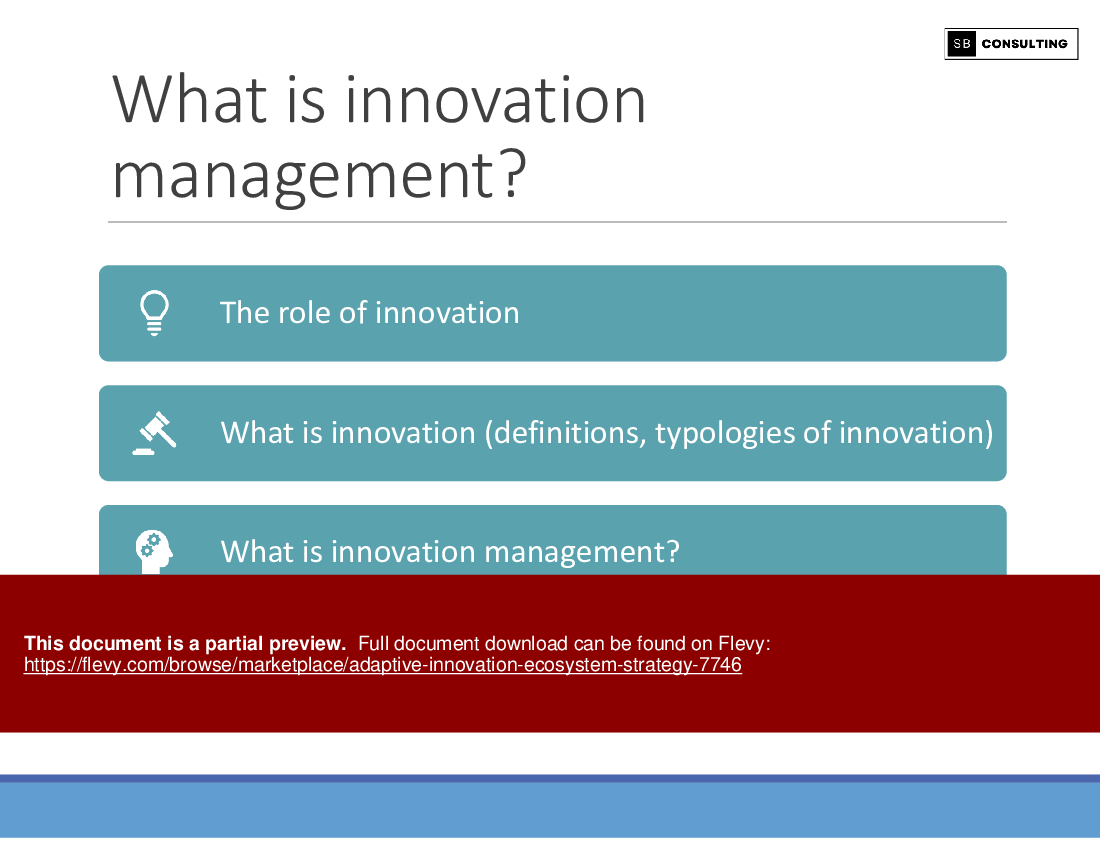 Adaptive Innovation Ecosystem Strategy (136-slide PPT PowerPoint presentation (PPTX)) Preview Image