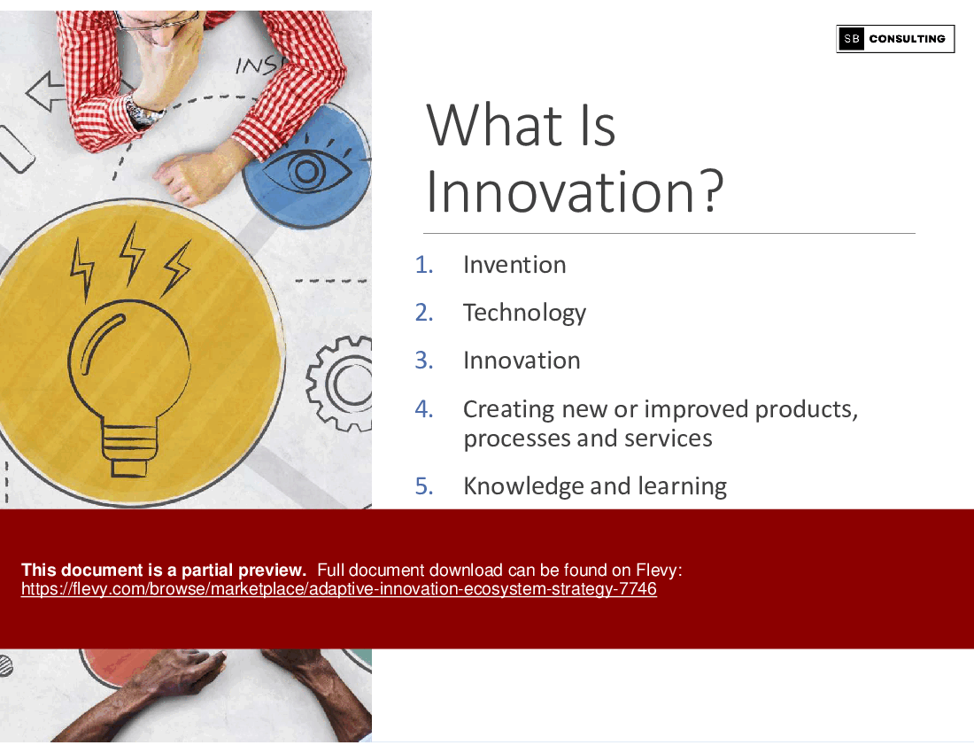 Adaptive Innovation Ecosystem Strategy (136-slide PPT PowerPoint presentation (PPTX)) Preview Image