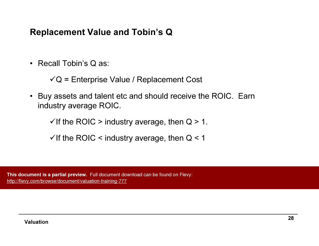 Valuation Training (164-slide PPT PowerPoint presentation (PPT)) Preview Image