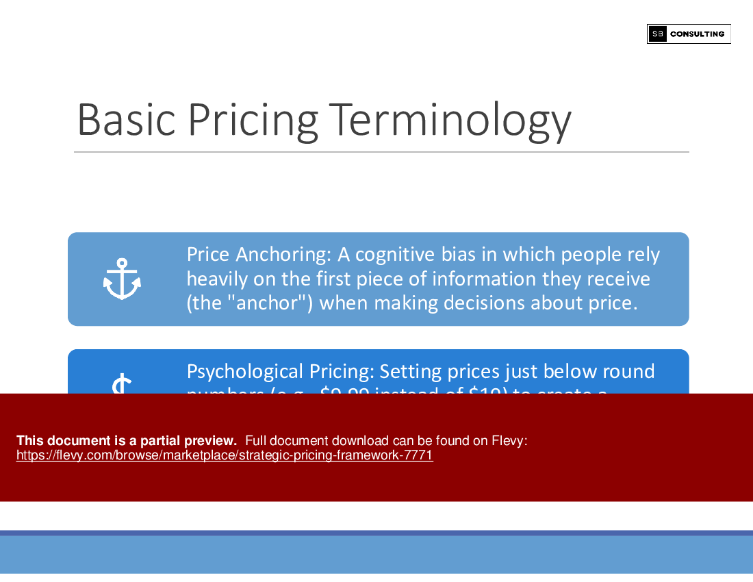 Strategic Pricing Framework (152-slide PPT PowerPoint presentation (PPTX)) Preview Image