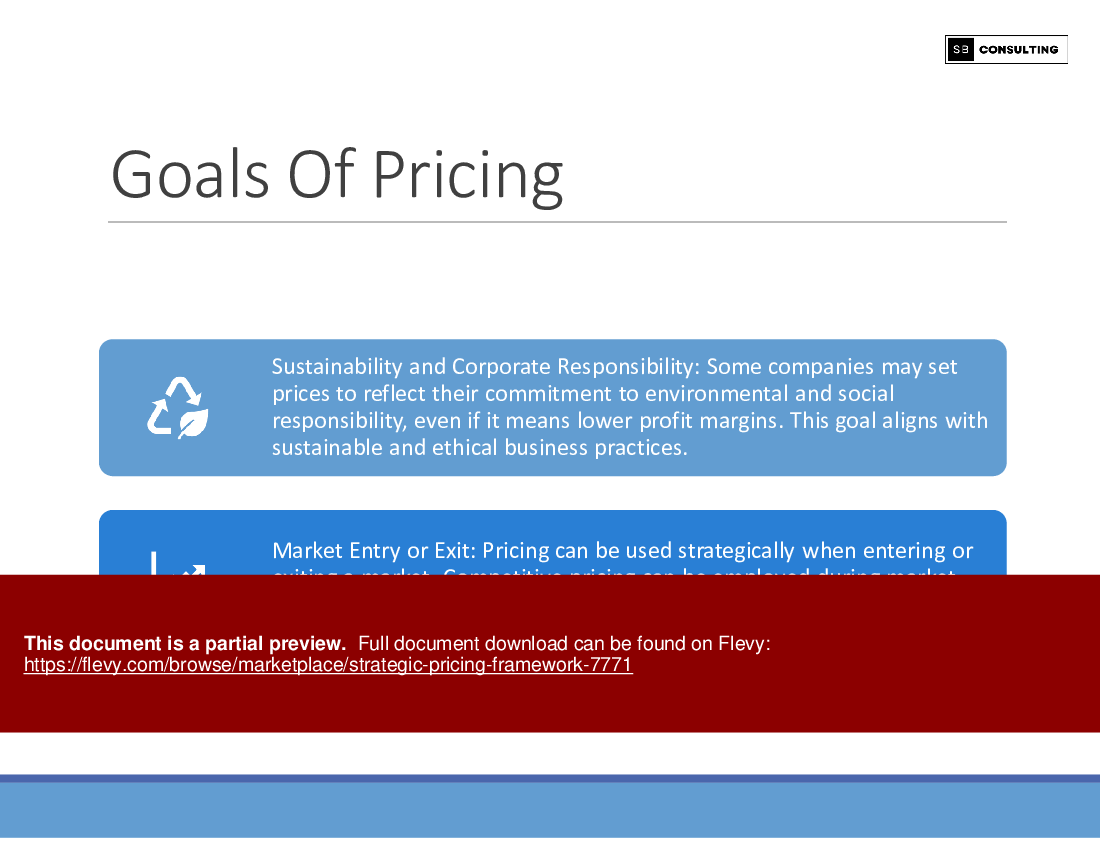 Strategic Pricing Framework (152-slide PPT PowerPoint presentation (PPTX)) Preview Image
