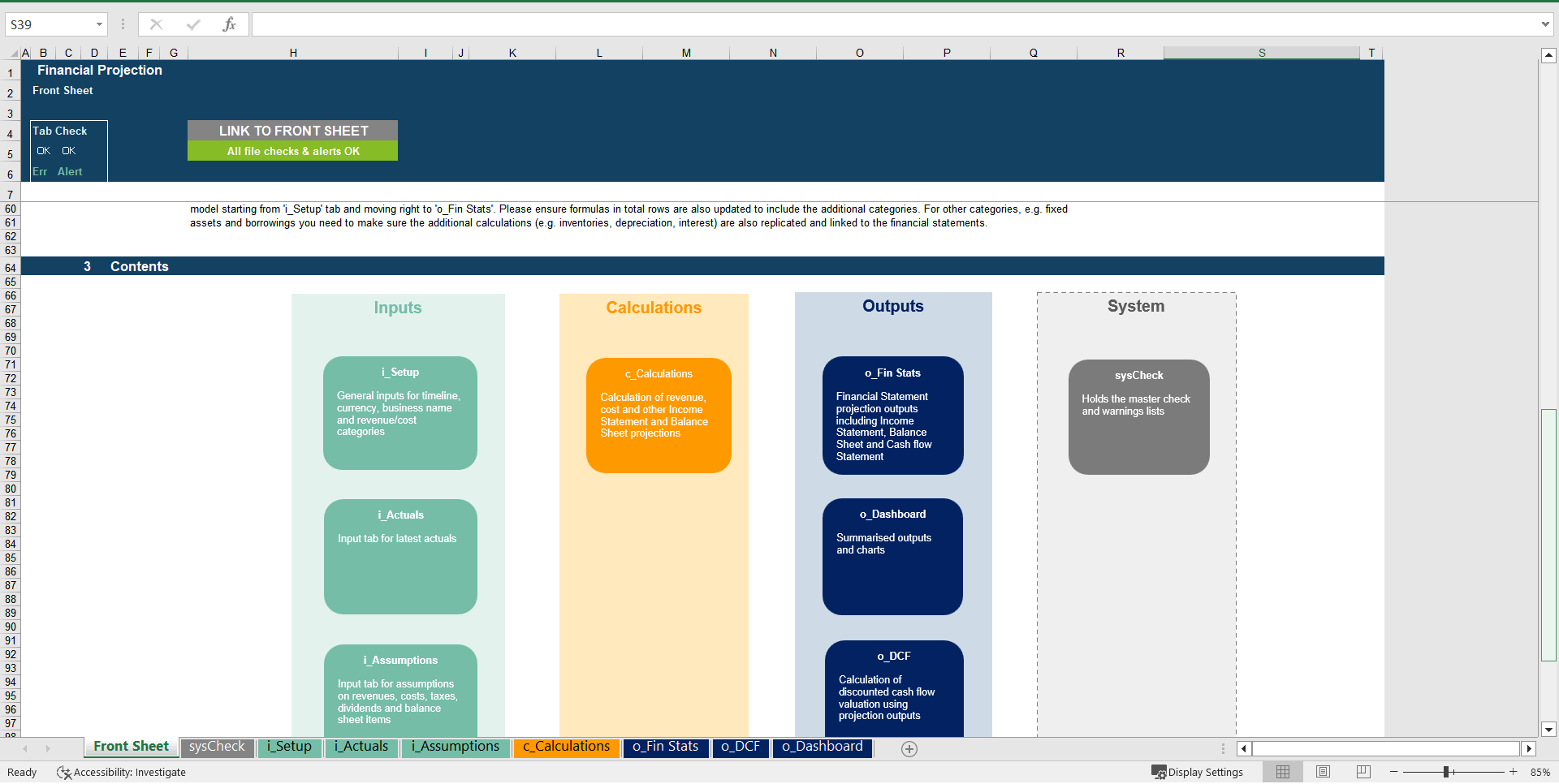 Lending Business Financial Projection 3 Statement Model (Excel template (XLSX)) Preview Image