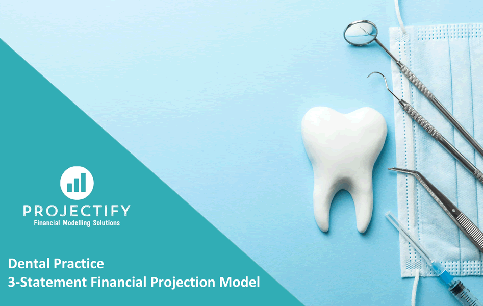 Dental Practice Business Financial Projection 3 Statement Model (Excel template (XLSX)) Preview Image