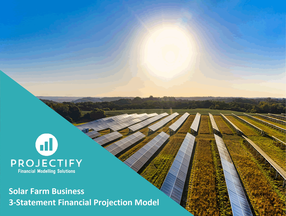 Solar Farm Business Financial Projection 3 Statement Model (Excel template (XLSX)) Preview Image