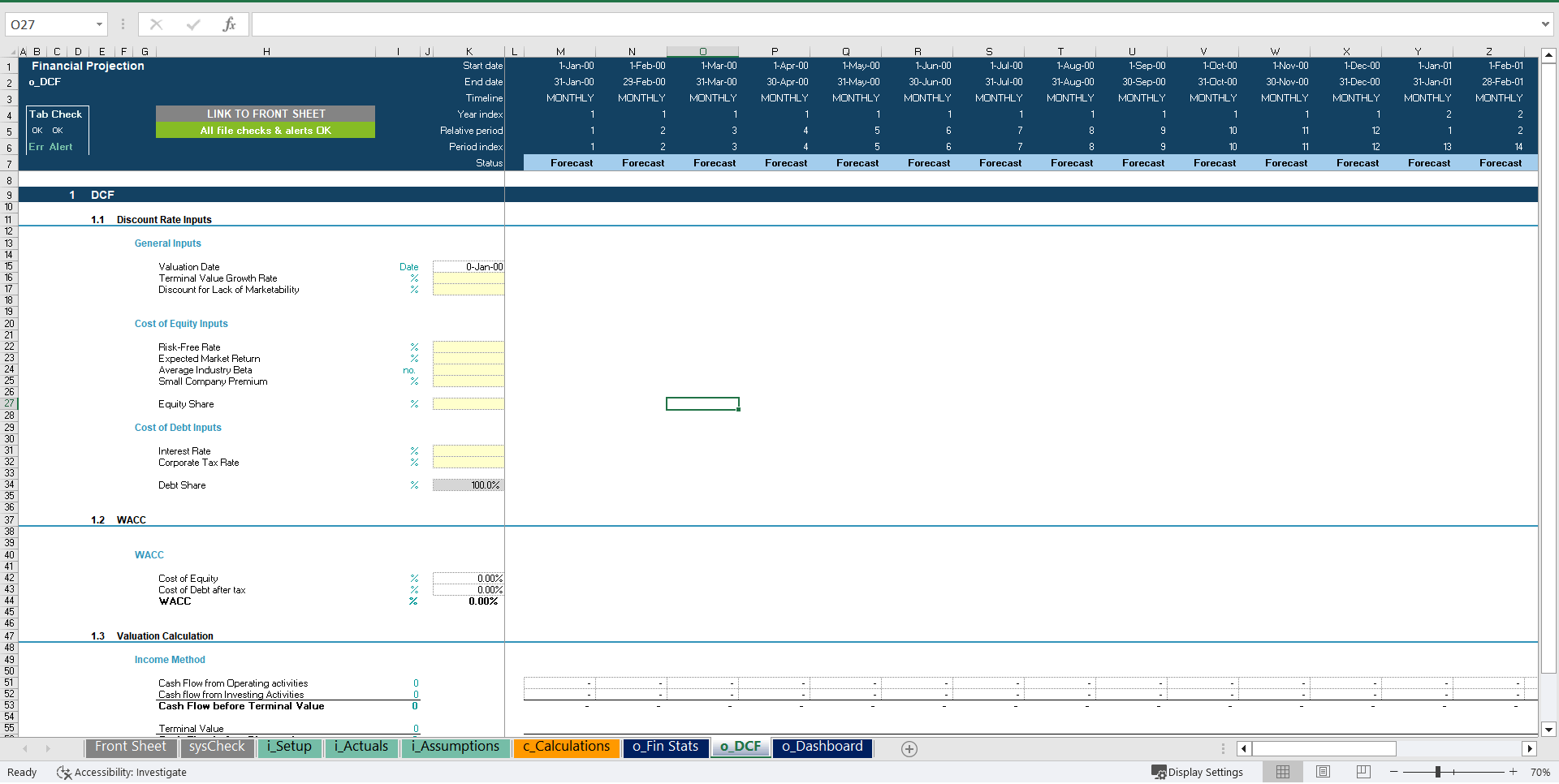 Family Park/Venue Financial Projection 3 Statement Excel Model (Excel template (XLSX)) Preview Image