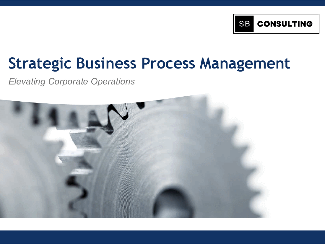 Strategic Business Process Management