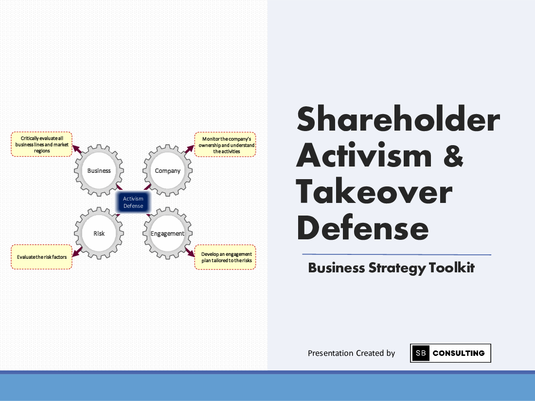Shareholder Activism and Takeover Defense Strategy