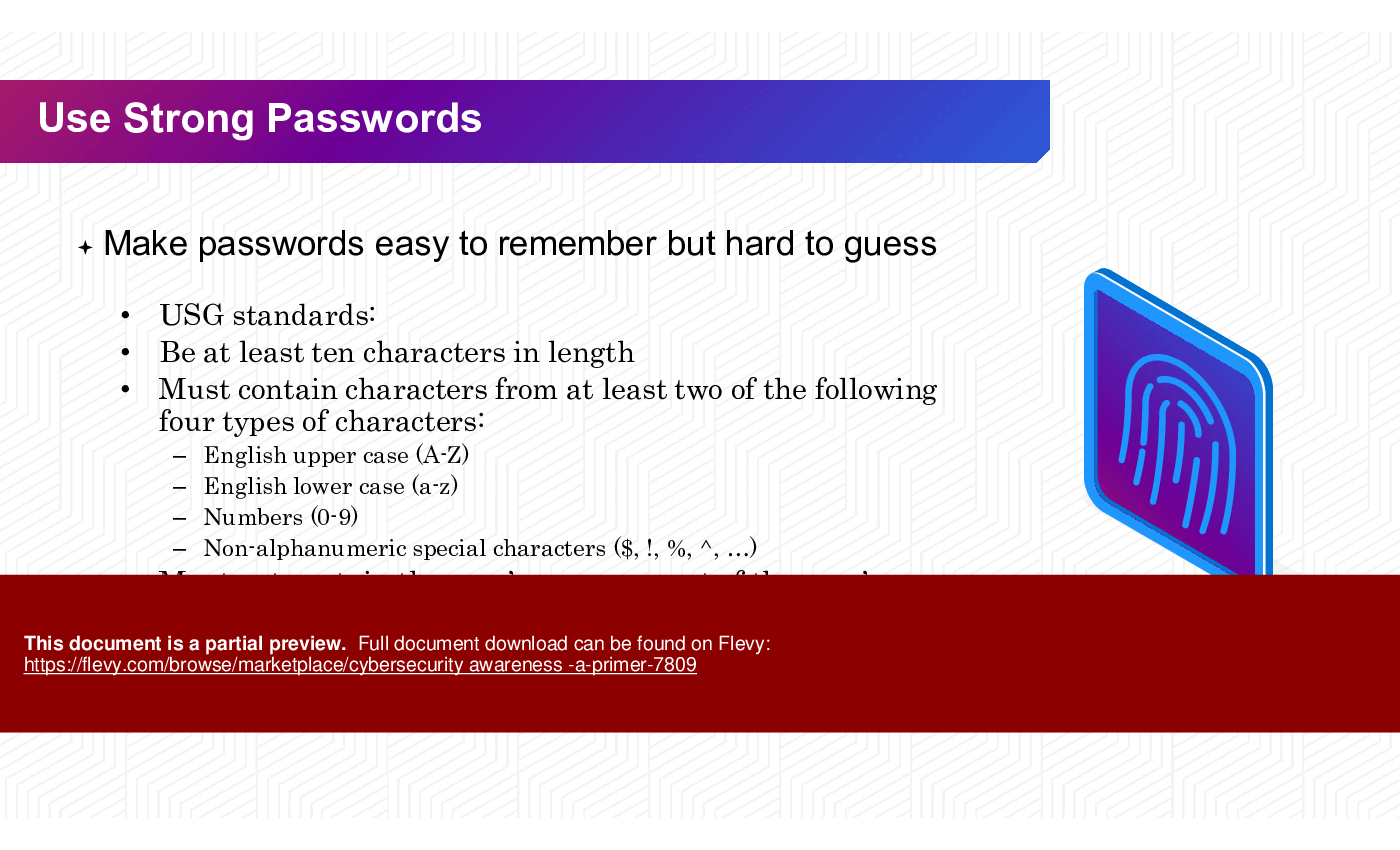 Cybersecurity Awareness Primer (53-slide PPT PowerPoint presentation (PPTX)) Preview Image