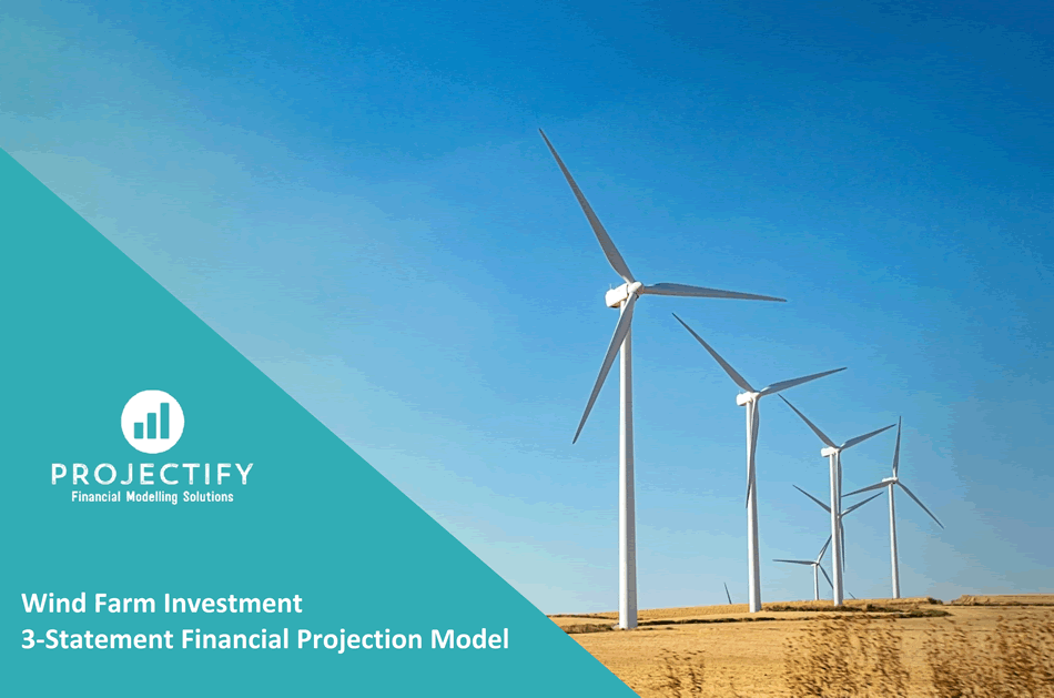 Wind Farm Investment 3 Statement Financial Projection Model (Excel template (XLSX)) Preview Image