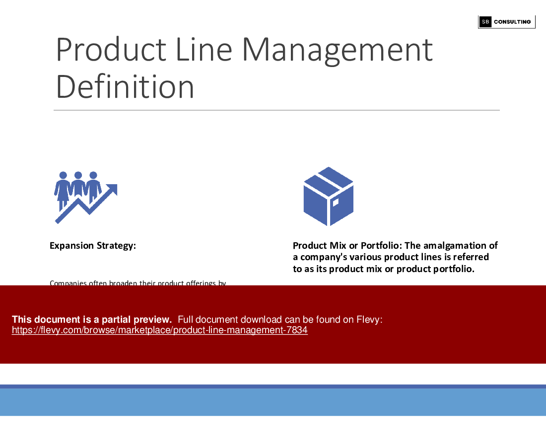 Product Line Management (155-slide PPT PowerPoint presentation (PPTX)) Preview Image