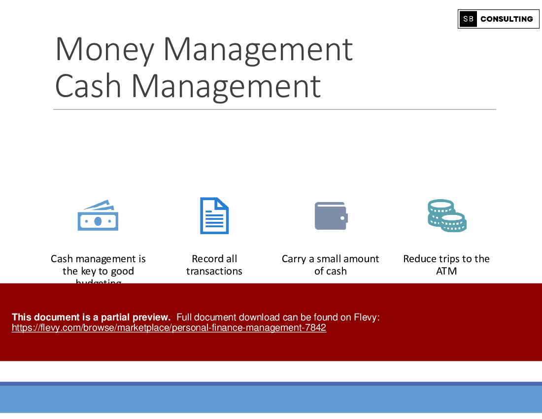 Personal Finance Management (110-slide PPT PowerPoint presentation (PPTX)) Preview Image