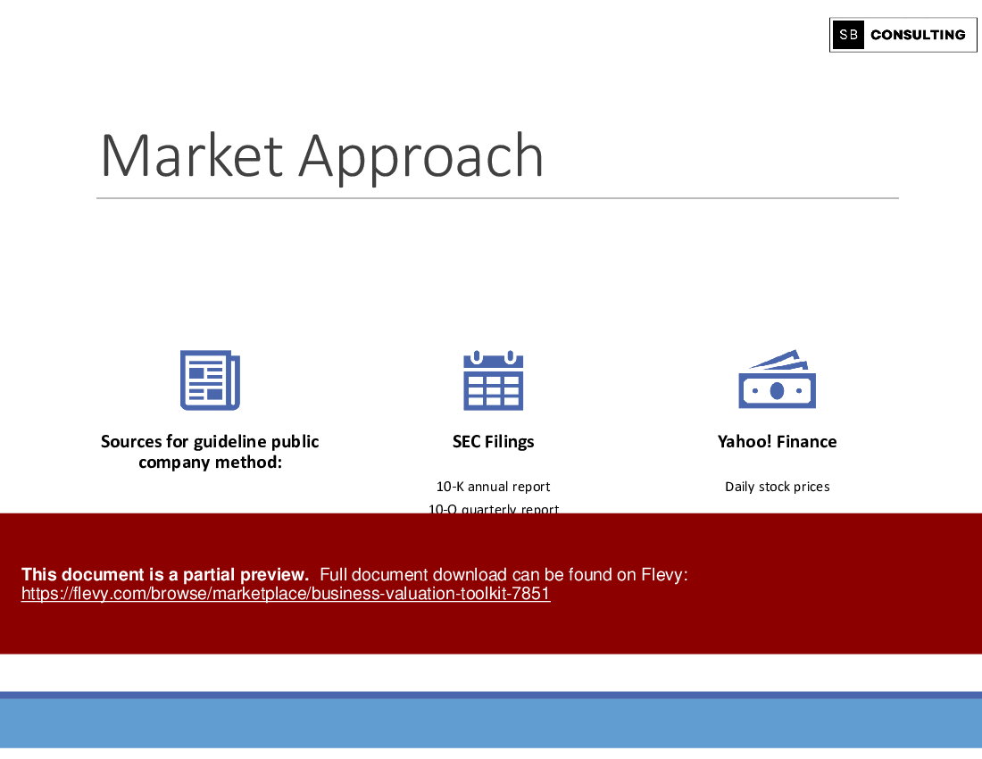 Business Valuation Toolkit (151-slide PPT PowerPoint presentation (PPTX)) Preview Image