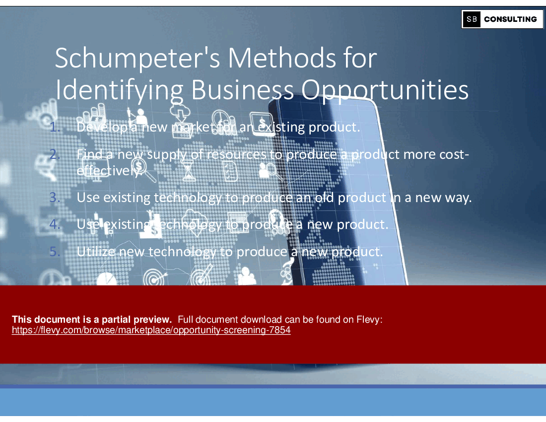 Opportunity Screening (107-slide PPT PowerPoint presentation (PPTX)) Preview Image