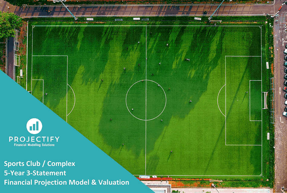 Sports Club / Sports Complex 5-Year 3 Statement Financial Model (Excel template (XLSX)) Preview Image