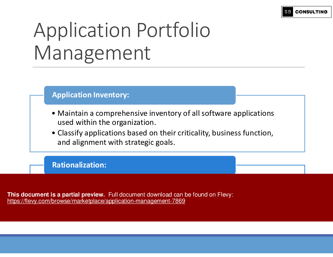 Application Management (131-slide PPT PowerPoint presentation (PPTX)) Preview Image