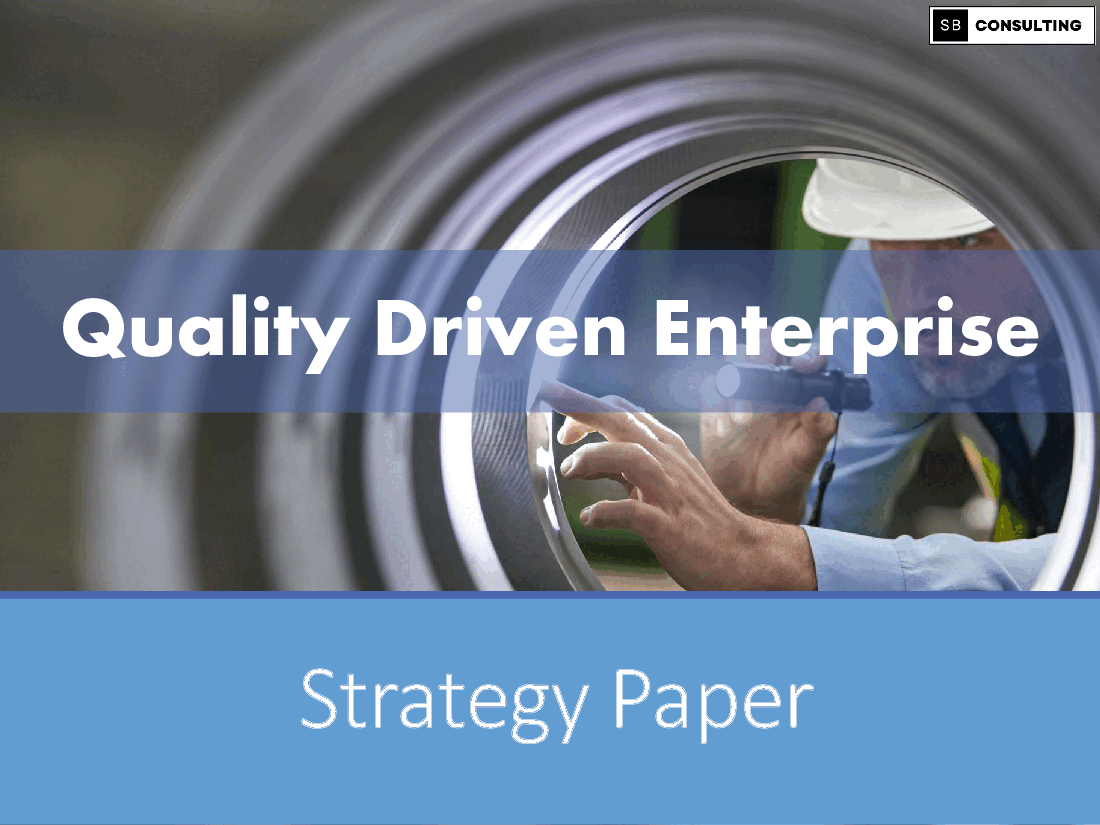 Strategy Paper: Quality Driven Enterprise