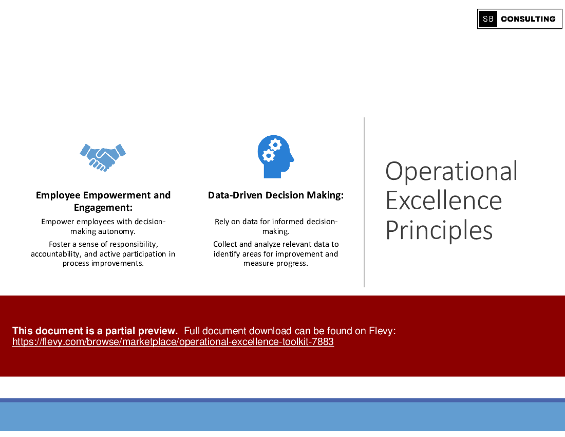 Operational Excellence Toolkit (94-slide PPT PowerPoint presentation (PPTX)) Preview Image