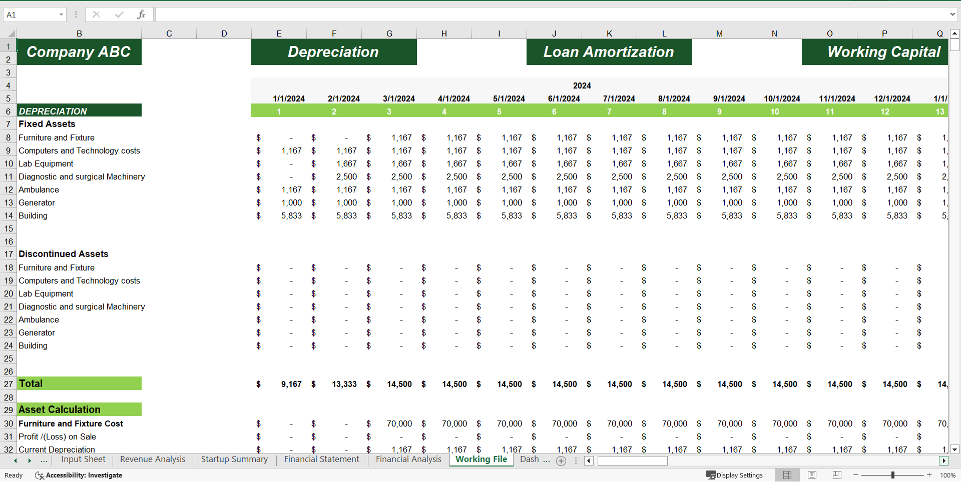 Physician Consultation Services Excel Financial Model (Excel template (XLSX)) Preview Image
