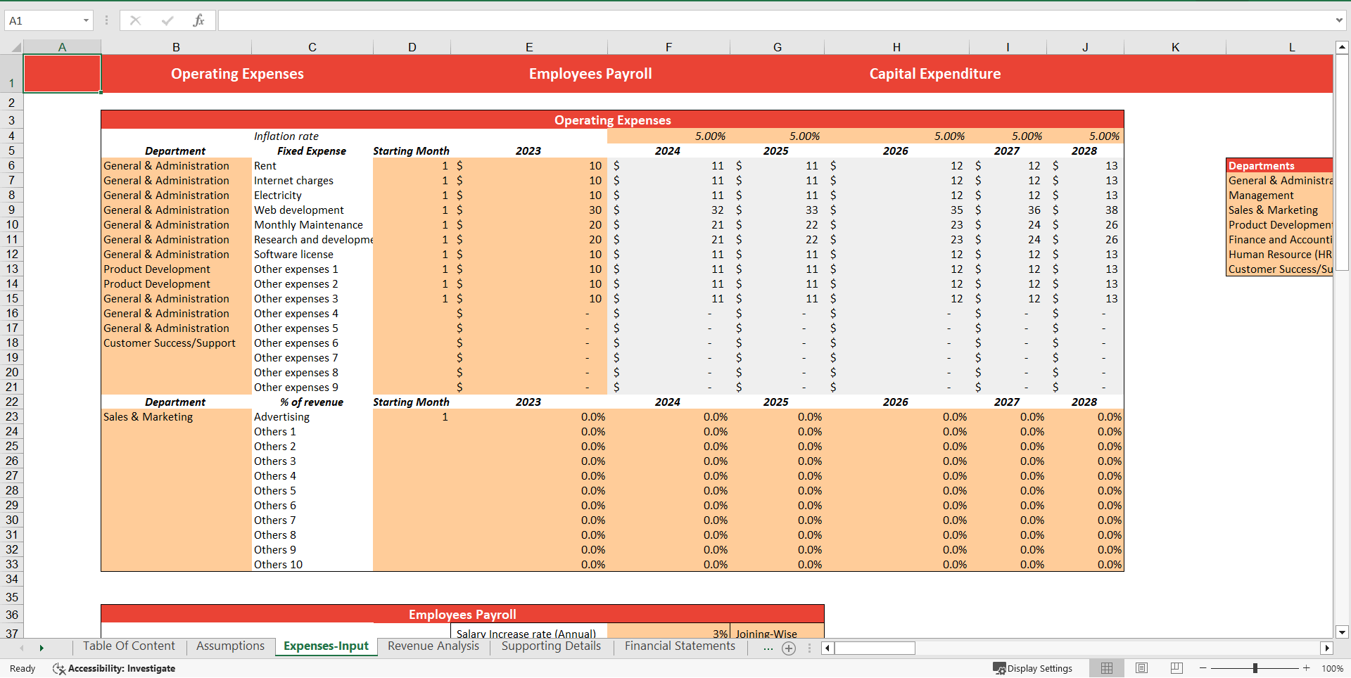 Hot Dogs Cart Financial Model Excel Template (Excel template (XLSX)) Preview Image