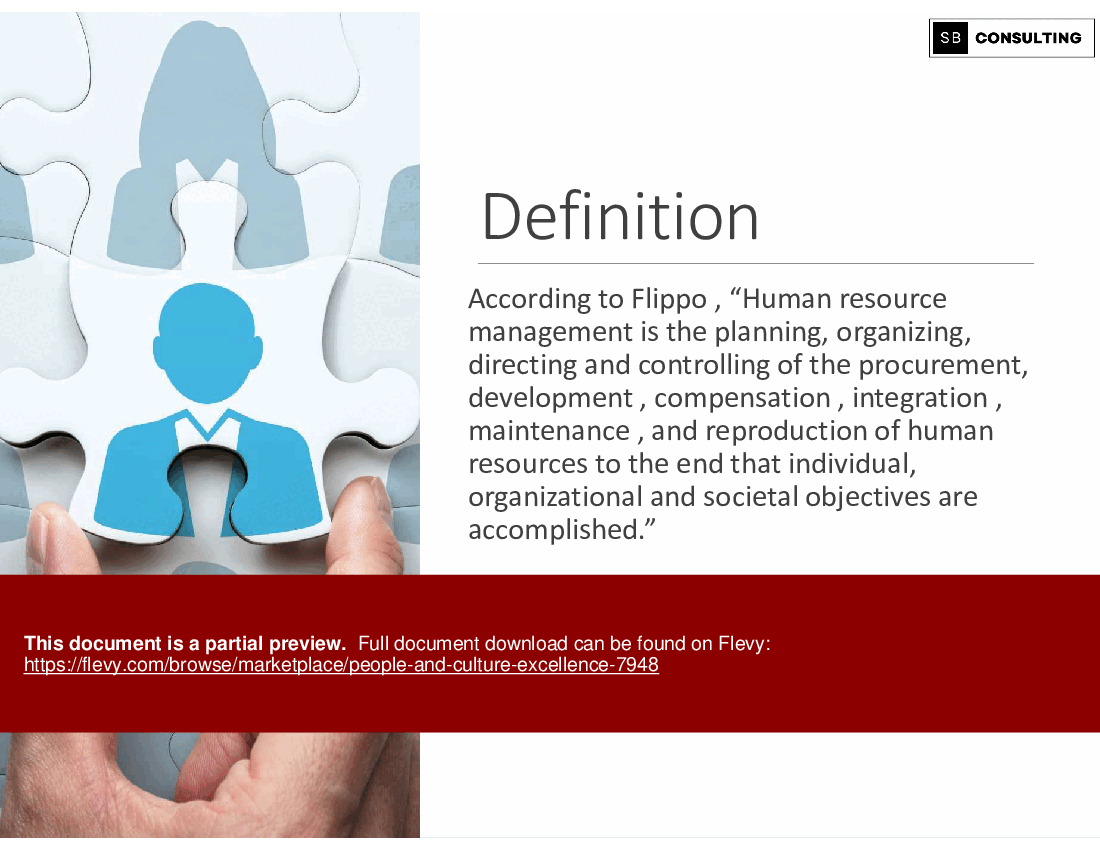 People & Culture Excellence (101-slide PPT PowerPoint presentation (PPTX)) Preview Image