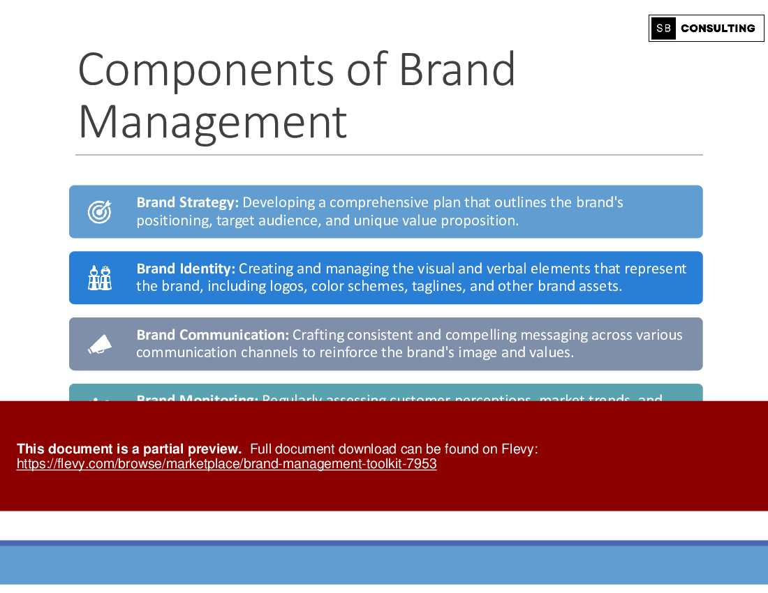 Brand Management Toolkit (102-slide PPT PowerPoint presentation (PPTX)) Preview Image