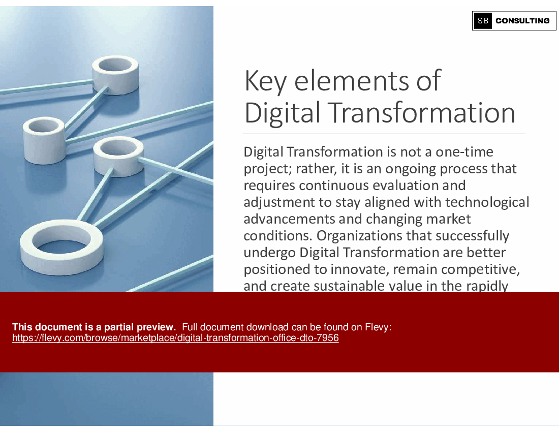 Digital Transformation Office (DTO) (126-slide PPT PowerPoint presentation (PPTX)) Preview Image
