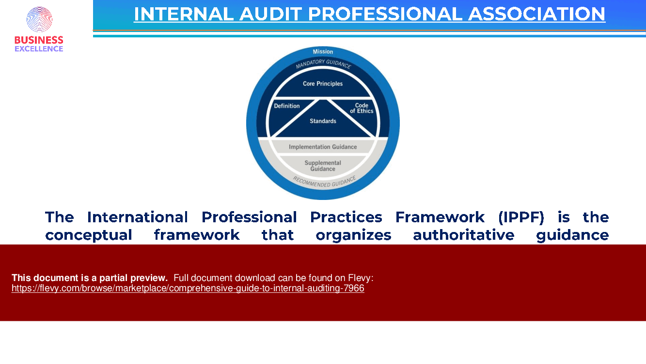 Comprehensive Guide to Internal Auditing (331-page PDF document) Preview Image