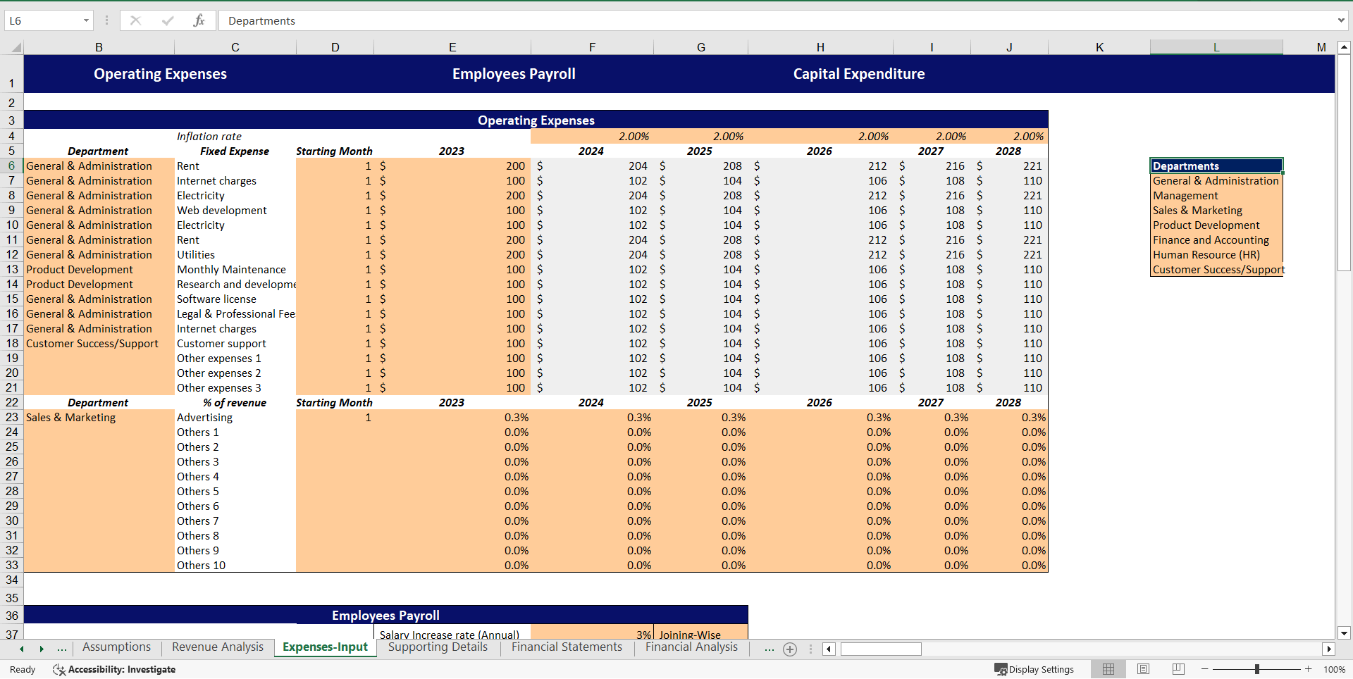 Serviced Apartments Financial Model Excel Template (Excel template (XLSX)) Preview Image