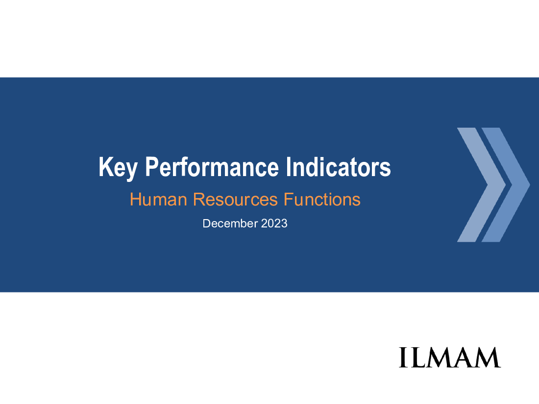 Key Performance Indicators (KPIs) | HR Functions
