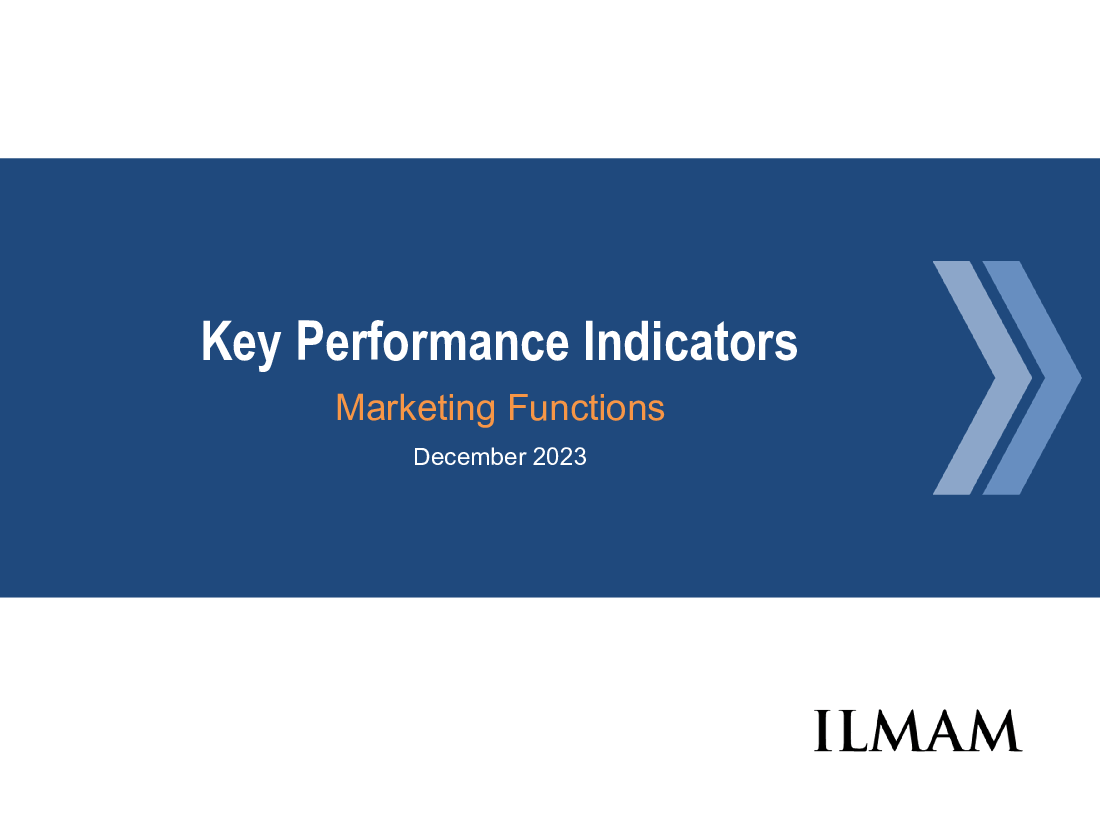 Key Performance Indicators (KPIs) | Marketing Functions