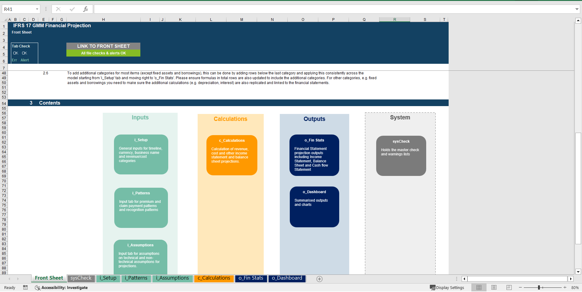 IFRS 17 GMM Insurance Financial Projection Model (Excel template (XLSX)) Preview Image