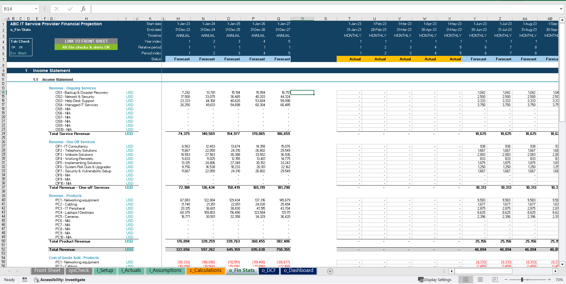 Vending Machine Business 5-Year 3 Statement Financial Projection Model (Excel template (XLSX)) Preview Image