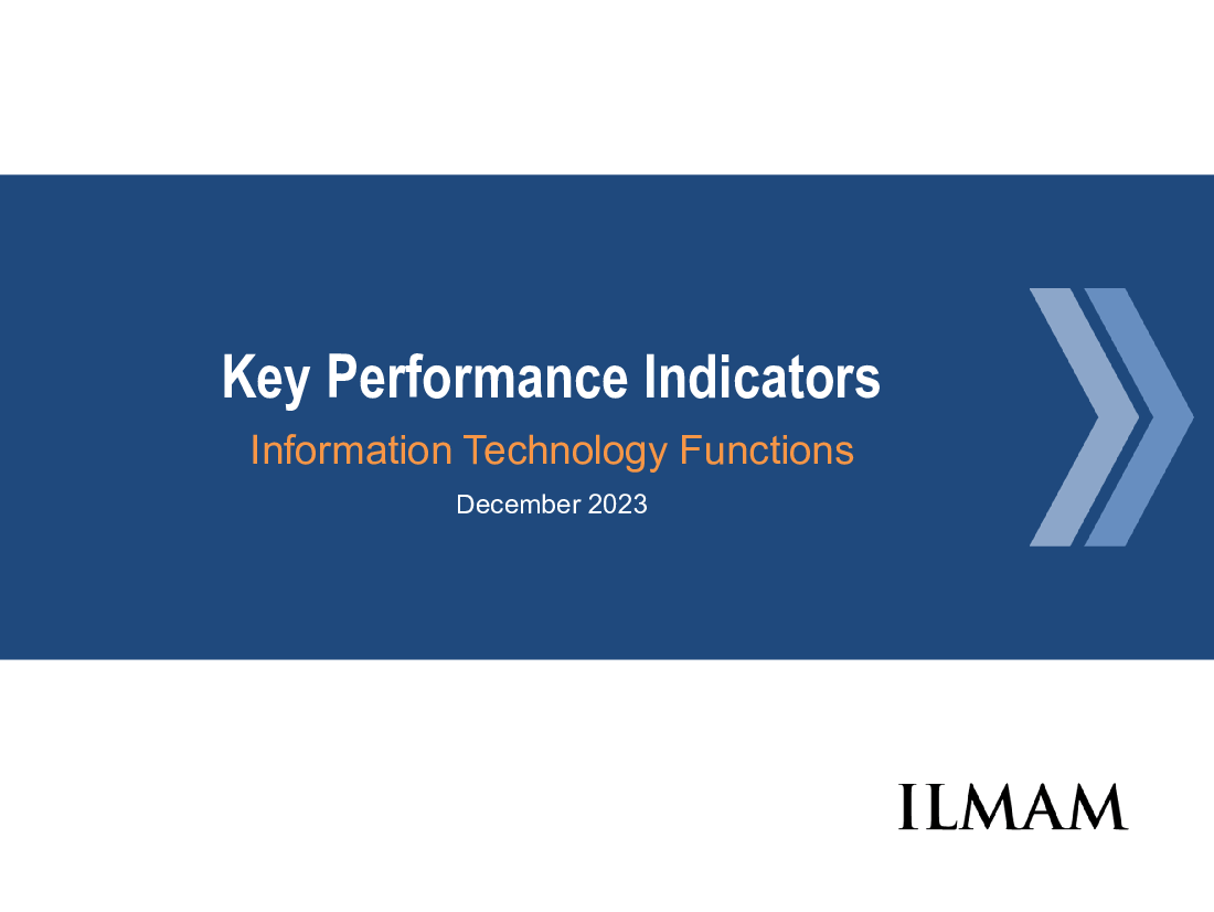 Key Performance Indicators (KPIs) | IT Functions
