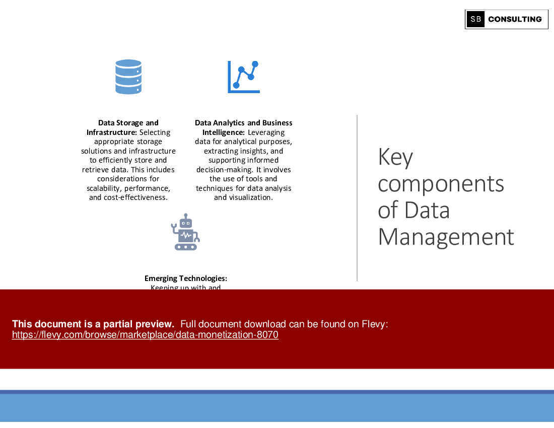 Data Monetization (126-slide PPT PowerPoint presentation (PPTX)) Preview Image