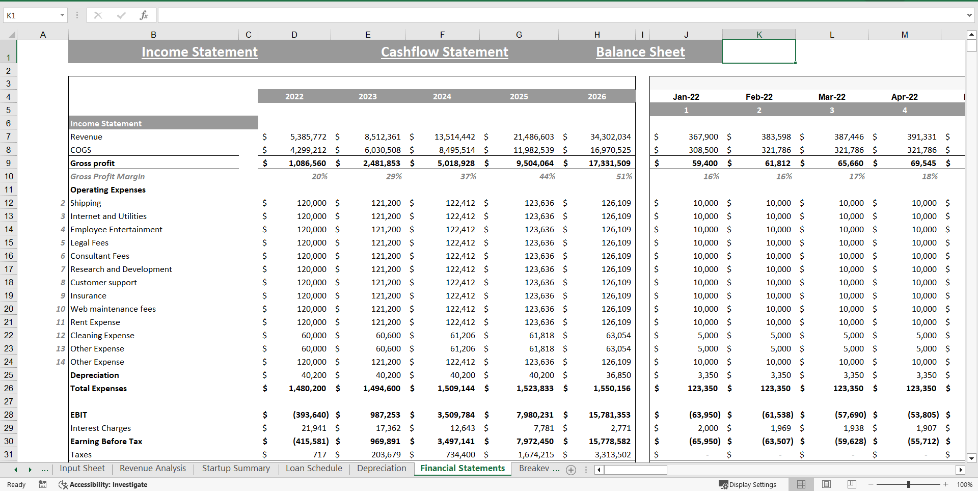 Boat Dealer Excel Financial Model Template (Excel template (XLSX)) Preview Image