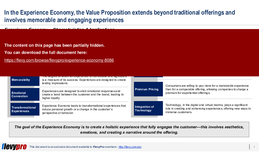Experience Economy (34-slide PPT PowerPoint presentation (PPTX)) Preview Image