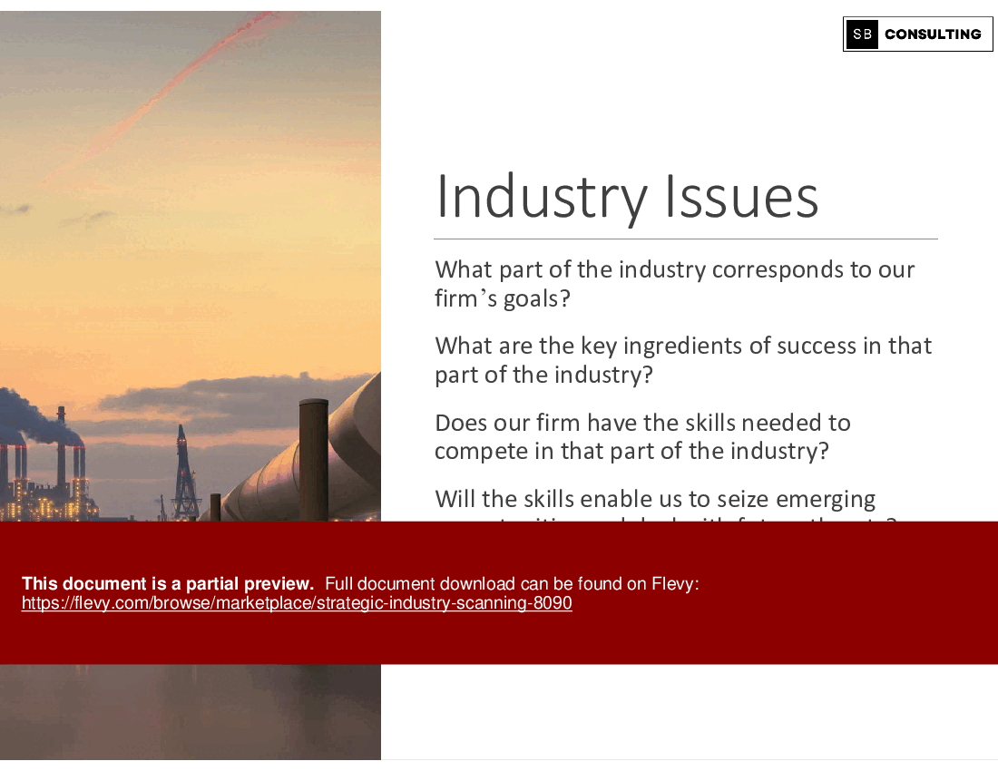 Strategic Industry Scanning (91-slide PPT PowerPoint presentation (PPTX)) Preview Image