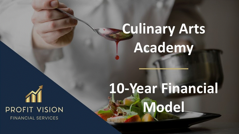 Culinary Arts Academy - 10 Year Financial Model (Excel template (XLSX)) Preview Image