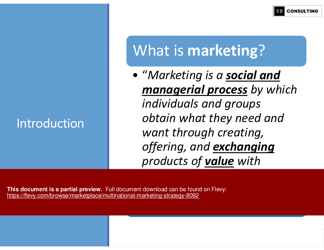 Multinational Marketing Strategy (243-slide PPT PowerPoint presentation (PPTX)) Preview Image