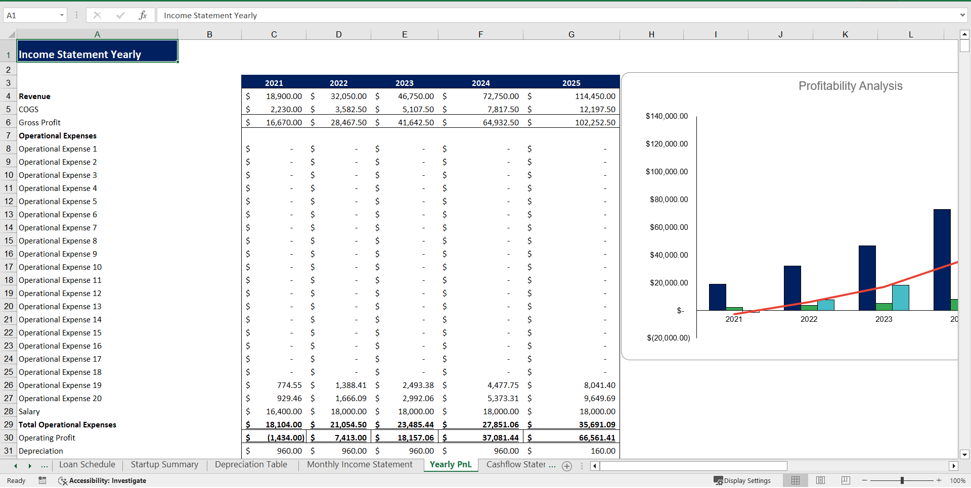 AI Virtual Assistant Excel Financial Model (Excel template (XLSX)) Preview Image