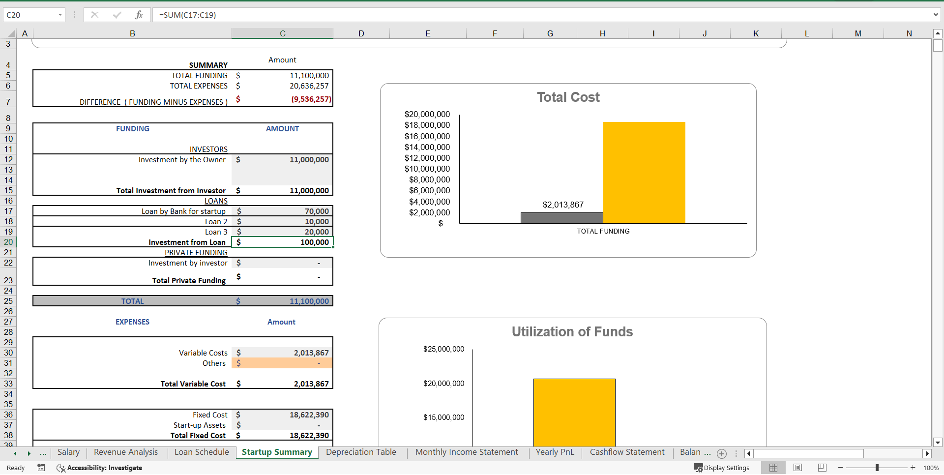 SVOD Education Excel Financial Model Template (Excel template (XLSX)) Preview Image