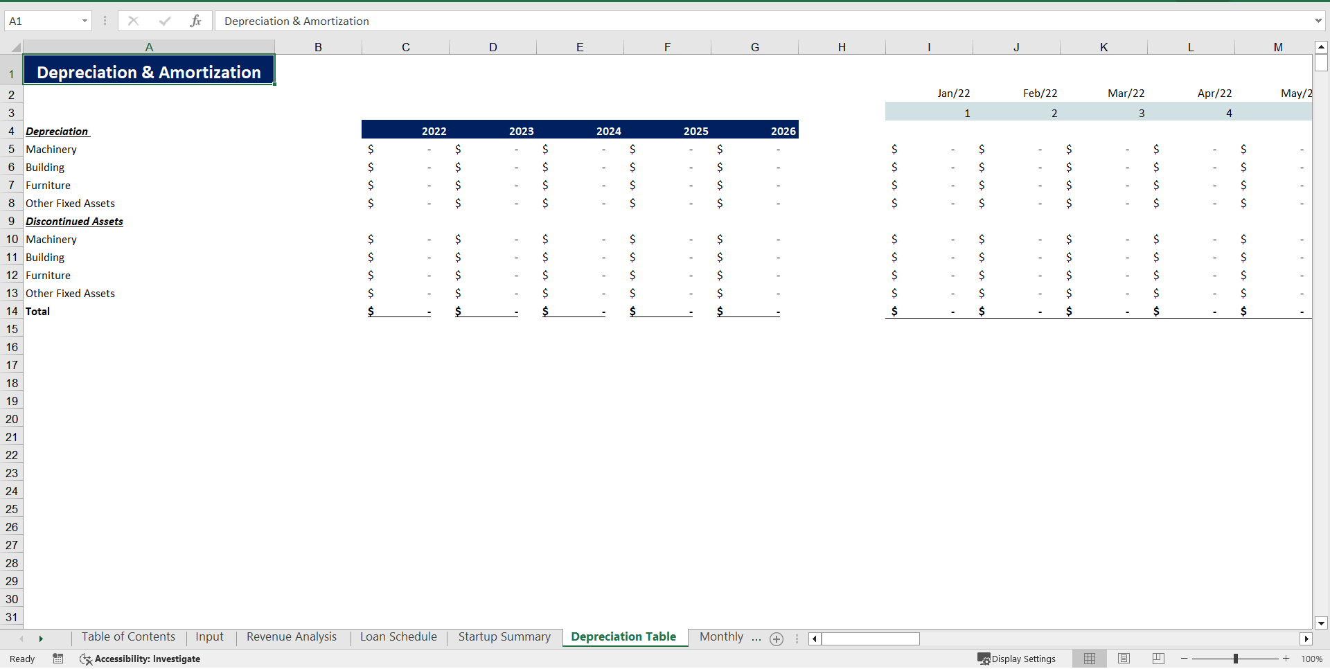 Tapas Bar Excel Financial Model (Excel template (XLSX)) Preview Image