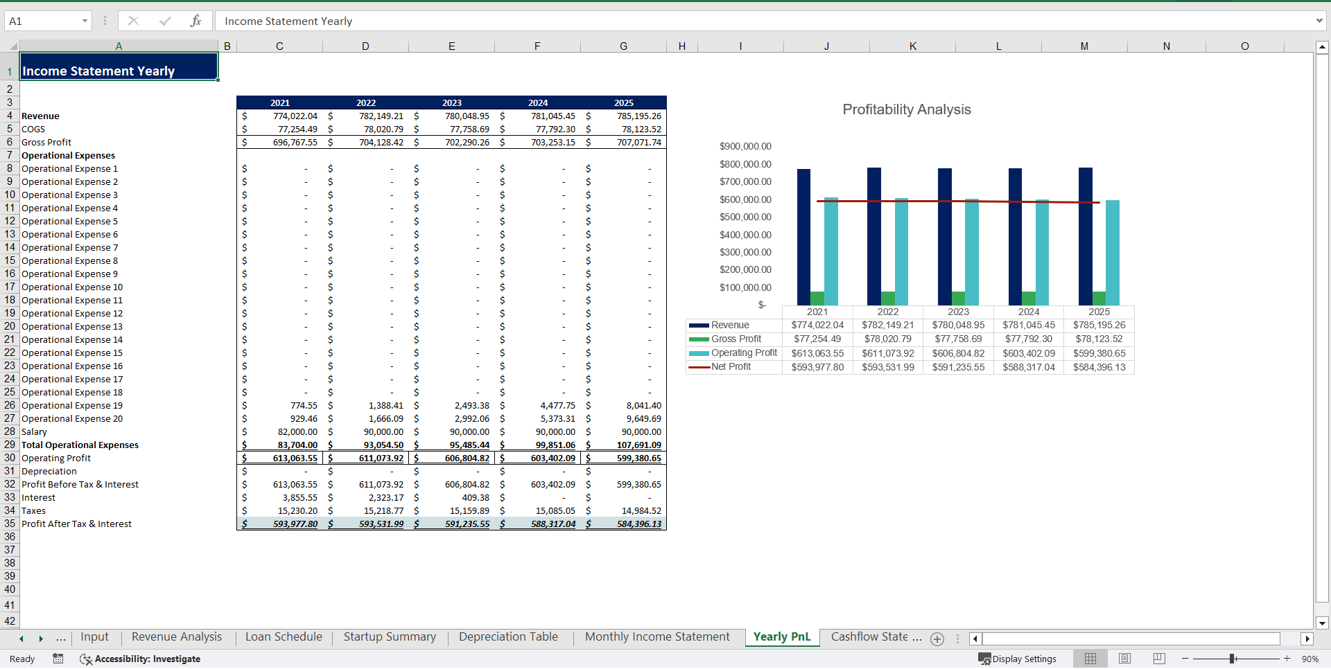Remote Tech-Support Excel Financial Model (Excel template (XLSX)) Preview Image