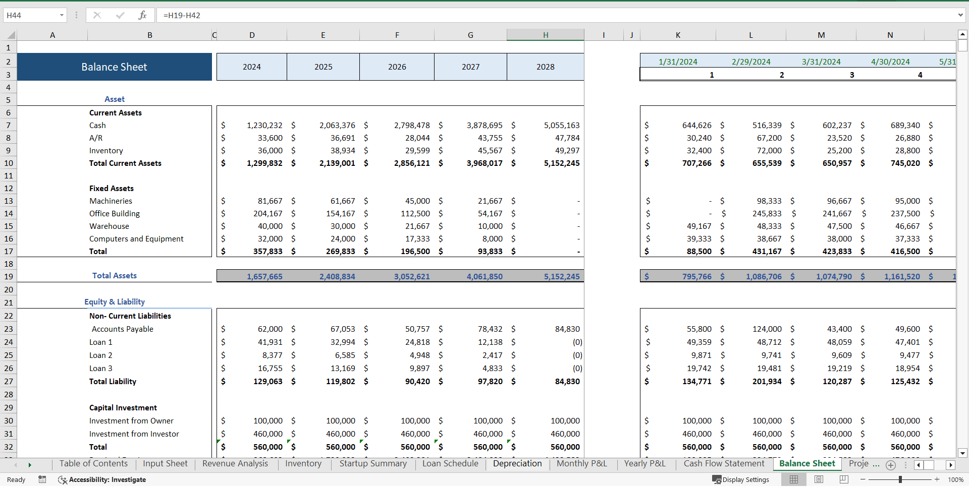 Liquor Store Excel Financial Model Template (Excel template (XLSX)) Preview Image