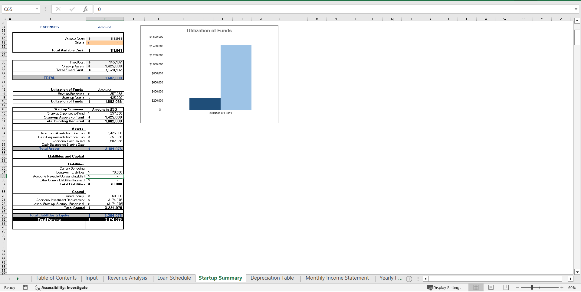 Blockchain P2P Excel Financial Model (Excel template (XLSX)) Preview Image