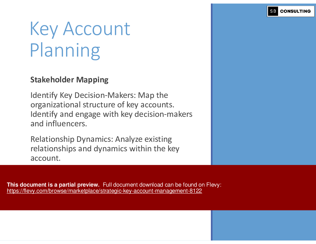 Strategic Key Account Management (193-slide PPT PowerPoint presentation (PPTX)) Preview Image